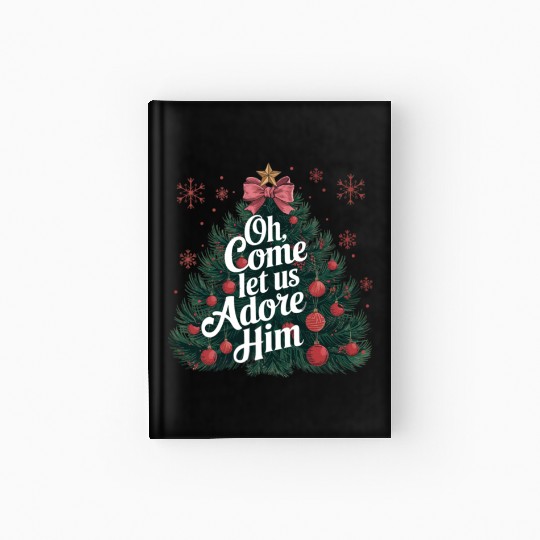 Christmas Tree, Merry Christmas Hardcover Journal
