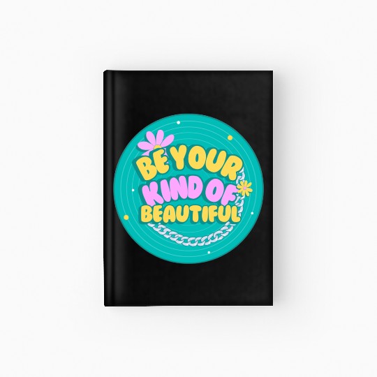 Green and Yellow Creative Retro Quotes Hardcover Journal