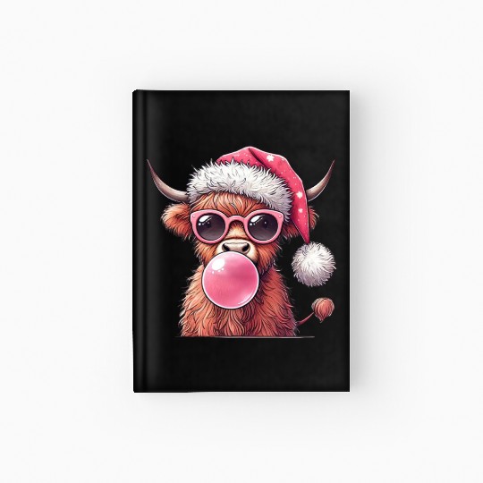 Highland Cow, Merry Christmas Hardcover Journal