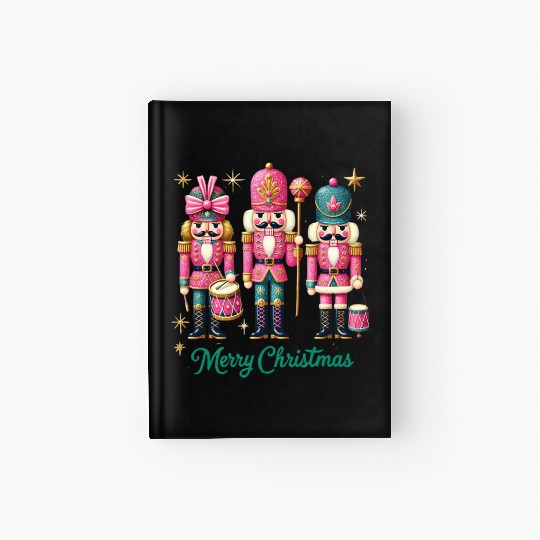 Glitter Nutcracker Friends, Merry Christmas Hardcover Journal