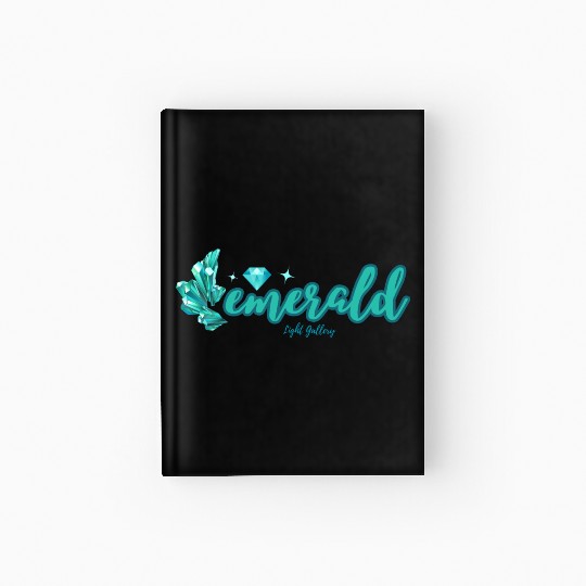 Emerald gemstone jewel Hardcover Journal