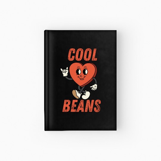 Womens Funny Hardcover Journal Cool Beans Holiday Sunday