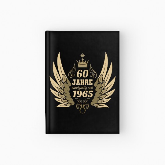 60 years unique since 1965 angel wings Hardcover Journal