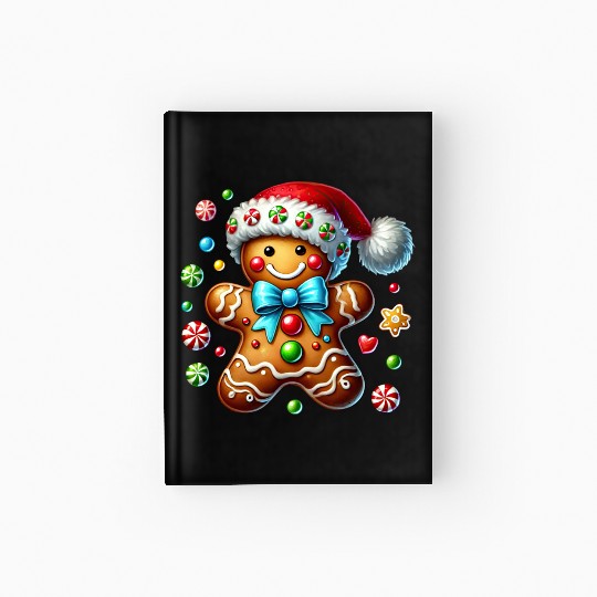 Gingerbread Christmas, Merry Christmas Hardcover Journal