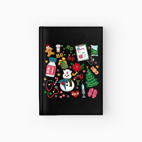 Merry Christmas, Christmas Vintage Hardcover Journal