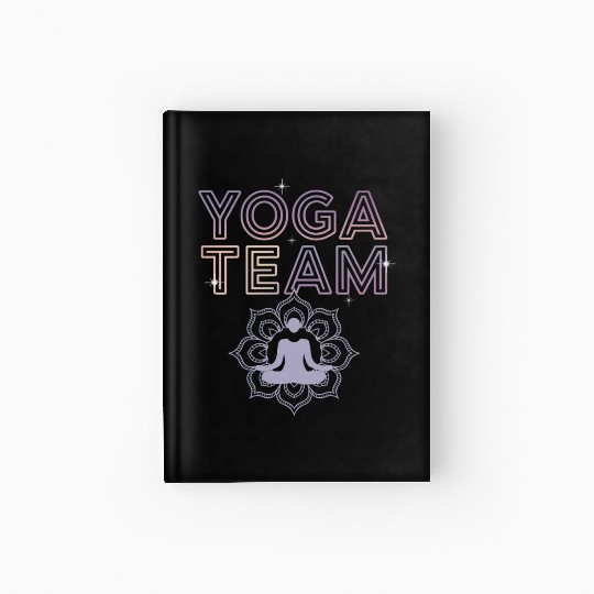 Relax and Rejuvenate with Yoga Mandala Artwork Hardcover Journal