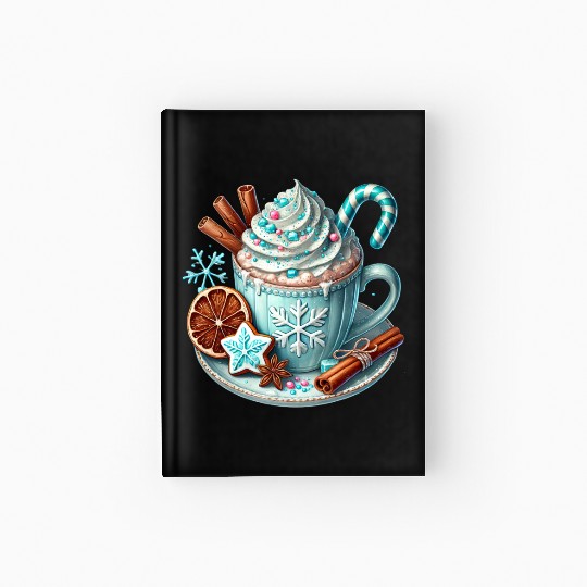 Christmas ice cream, Coquette Chistmas Hardcover Journal