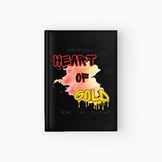 Heart of Gold Hardcover Journal