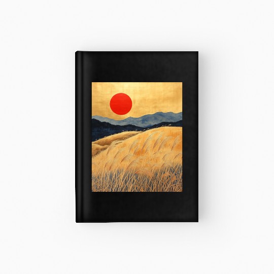 Sunset Serenity: Susuki Fields in Twilight Hardcover Journal