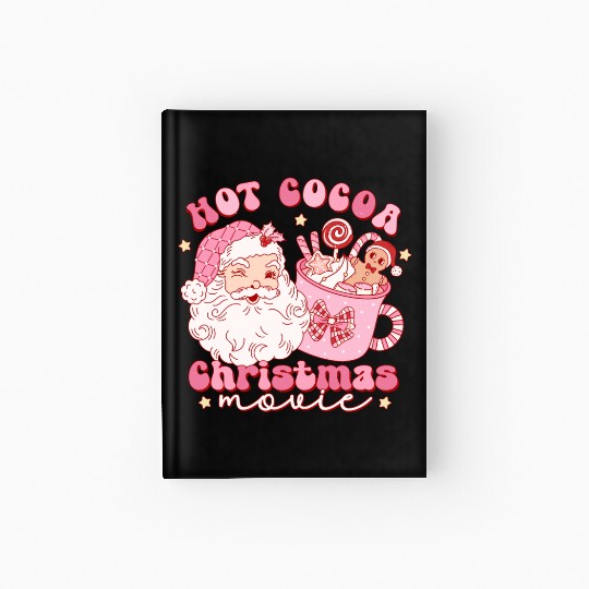 Hot cocoa Christmas movie Hardcover Journal
