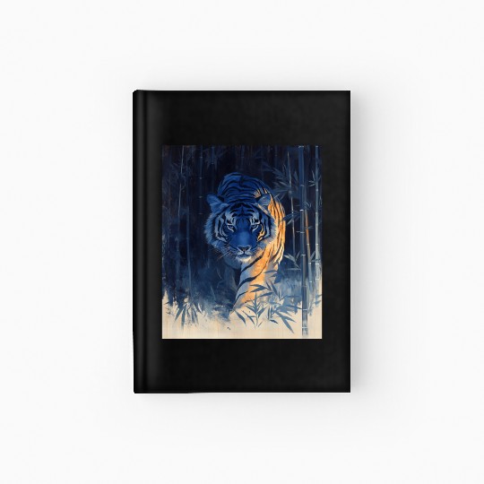 Majestic Tiger in the Bamboo Forest Hardcover Journal