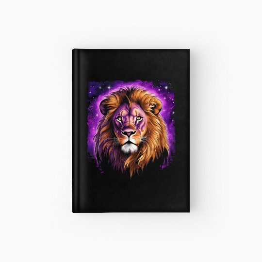 Starry Night Hardcover Journal design of lion Rembrandt style