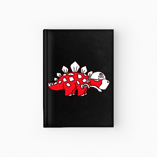Stegosaurus Dinosaur Sabre Pirate Captain Dino Fun Hardcover Journal