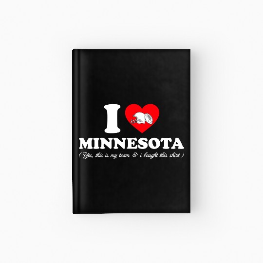 Groovy I Love Minnesota Hardcover Journal
