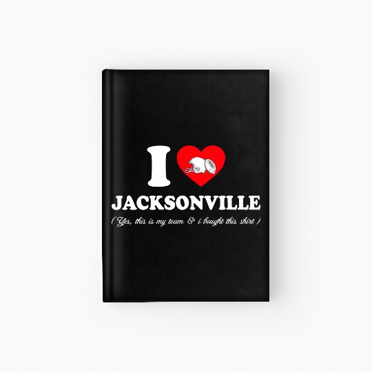 Groovy I Love Jacksonville Hardcover Journal