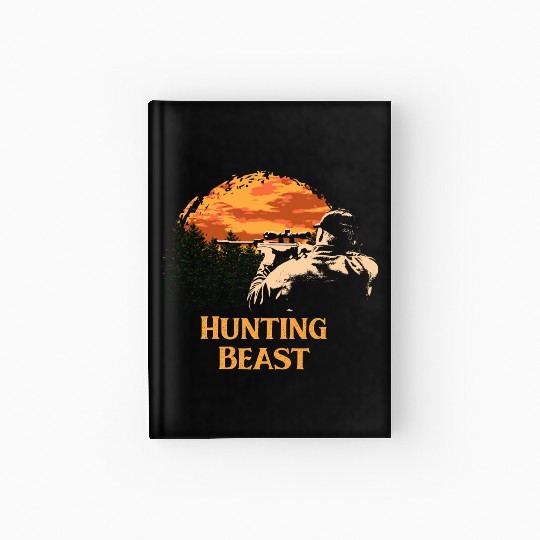 Hunting Beast Bear Hunter Bear Cub Animal Shooting Hardcover Journal