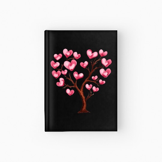 Heart Tree, Valentines Day Hardcover Journal
