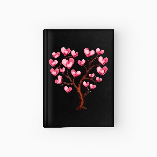 Heart Tree, Valentines Day Hardcover Journal
