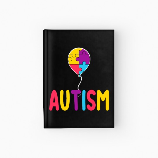 Autism Awareness Balloon - Spread Love and Support Hardcover Journal