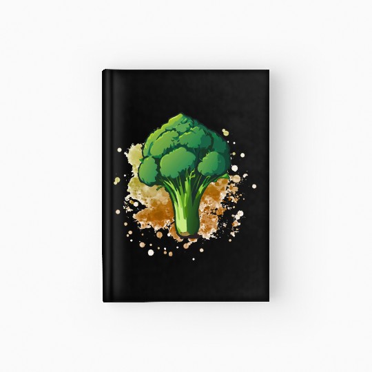Vegetarian Vegan Broccoli Hardcover Journal