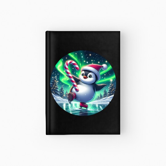 Penguin's Northern Lights Skate Hardcover Journal