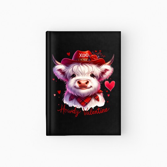 Howdy Valentine, Valentines Day Hardcover Journal