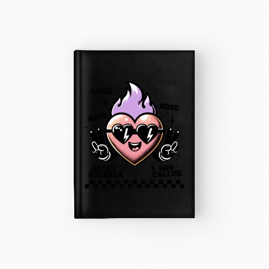 Valentines Day, Valentine Retro Hardcover Journal