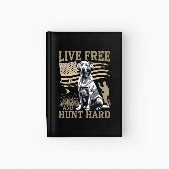 Duck Hunting Hardcover Journal Deer Hunting USA Flag Hunters