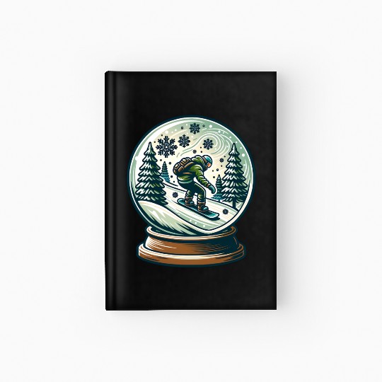 Snowboarding Adventure in Winter Wonderland Hardcover Journal