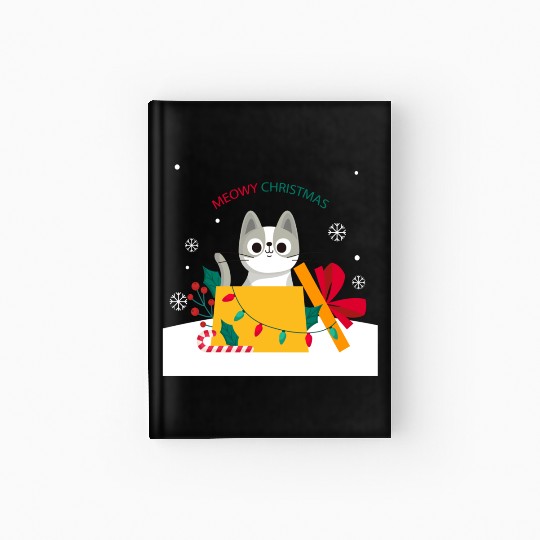 Meowy Christmas Surprise! Hardcover Journal