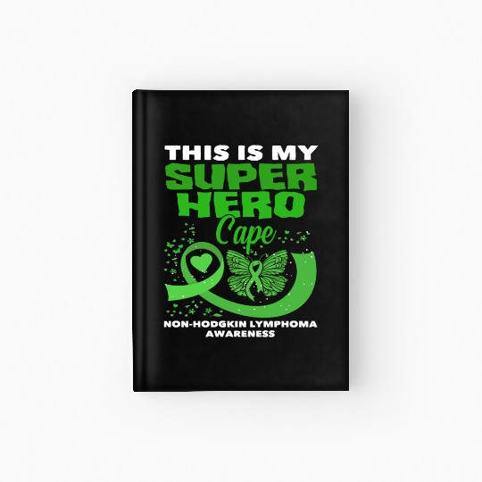 Non-Hodgkin Lymphoma Awareness Superhero Hardcover Journal