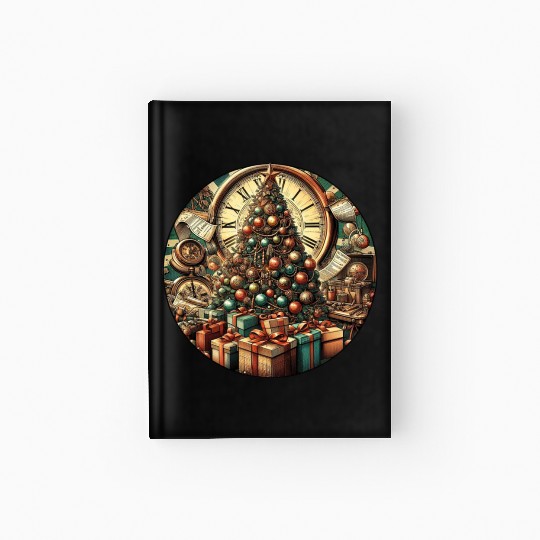 Reindeer Snowball Fight Christmas Fun Hardcover Journal