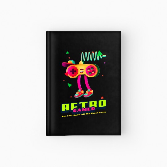 Retro Gamer But still know all the cheat codes Hardcover Journal