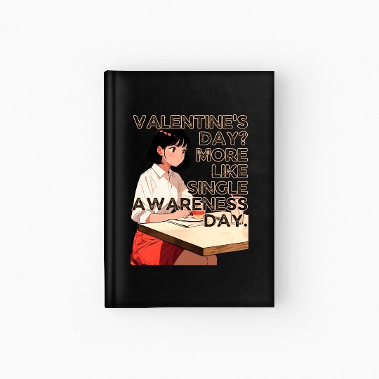 Valentine's Day More Like Single Awareness Day Hardcover Journal