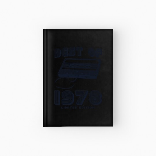 Best of 1978 Retro Vintage 47th Birthday Mixtape Hardcover Journal