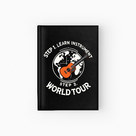 Step 1 Learn instrument Step 2 World Tour Hardcover Journal
