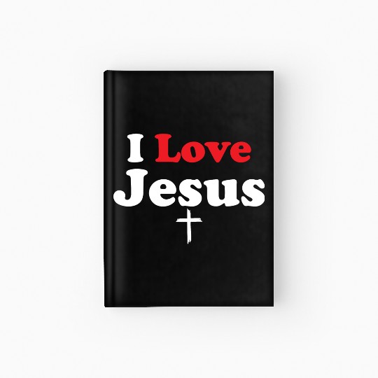 I Love Jesus Christian Christmas Hardcover Journal