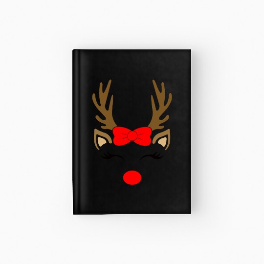 Reindeer girl, Christmas Hardcover Journal