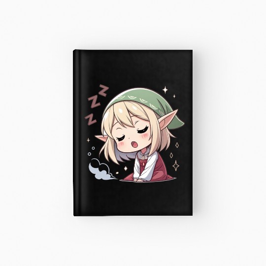 Sleepy Sprite: Cute Elf Napping So Lovingly Hardcover Journal