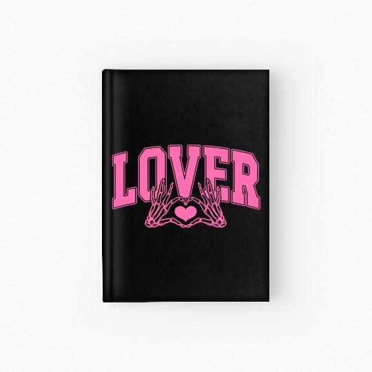 Skeleton Hand Heart Lover Valentine's Day Design Hardcover Journal