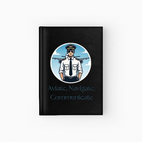 Aviate, Navigate, Communicate - Hardcover Journal for Pilots