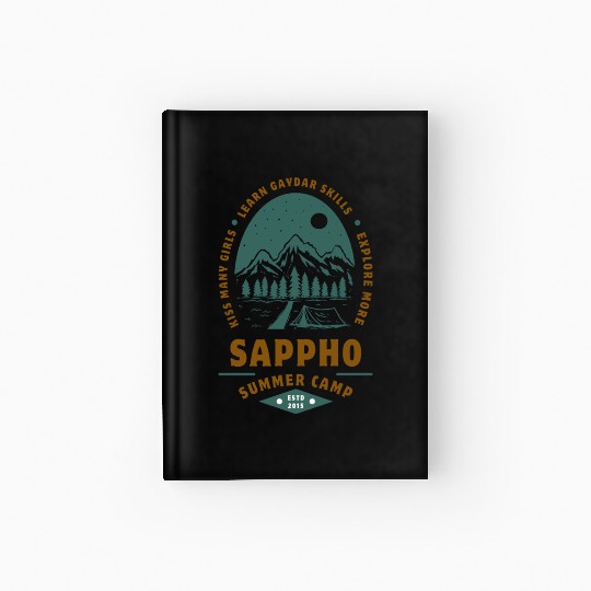 Sappho Summer Camp Hardcover Journal – Lesbian,wlw design