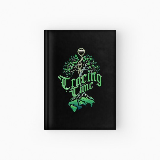 Genealogy Genealogist Ancestry Tracing Time Hardcover Journal