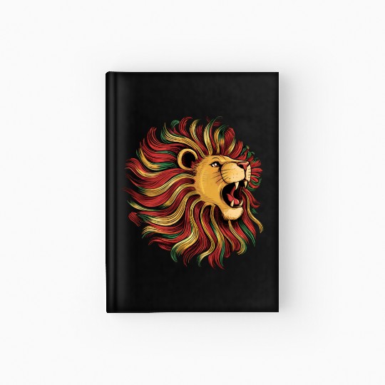 I'm black History powerful African Lion Juneteenth Hardcover Journal