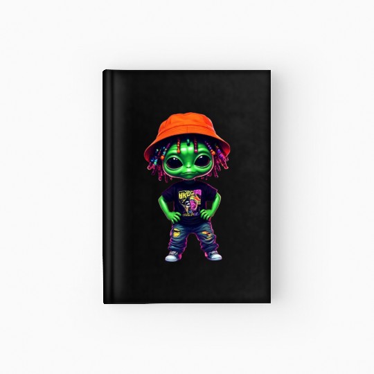 Alien green Hardcover Journal
