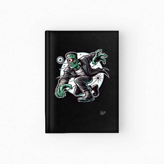 The Green One-Eyed Cyclops Monster Hardcover Journal