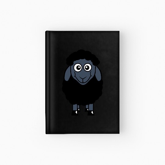 Black Sheep Small Cute Funny Lamb Cool Comic Sweet Hardcover Journal