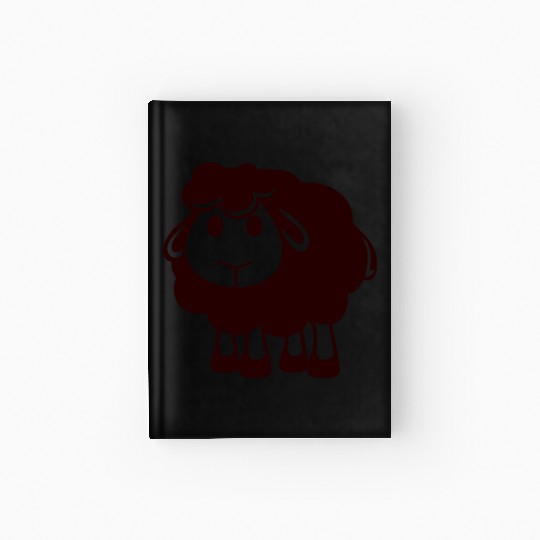 Black Sheep Small Cute Cute Lamb Cool Comic Sweet Hardcover Journal