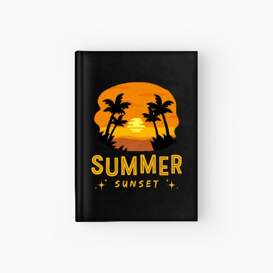 Golden Horizons: Summer Sunset Design Hardcover Journal