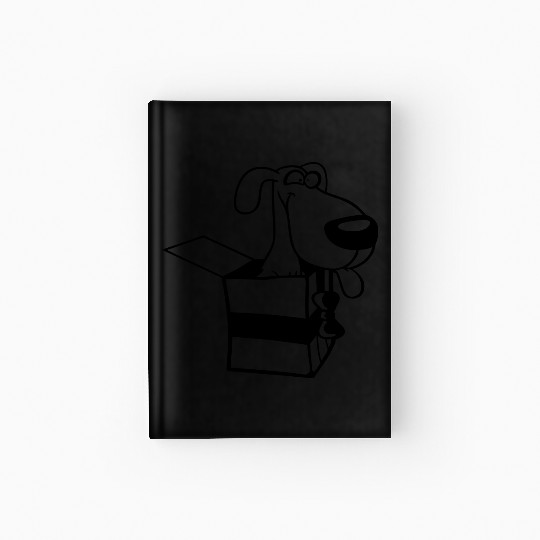 Dog Pet Gift Box Funny Crazy Surprise Fun Puppy Hardcover Journal